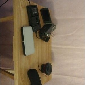 4K video camera with batteries